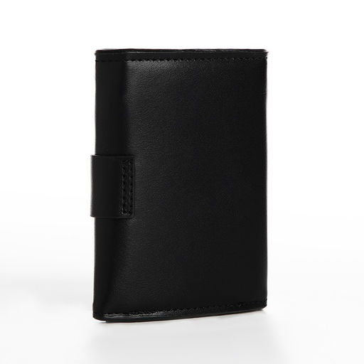 Портмоне мужское на магните, отдел для купюр, для карт, для монет, чёрное