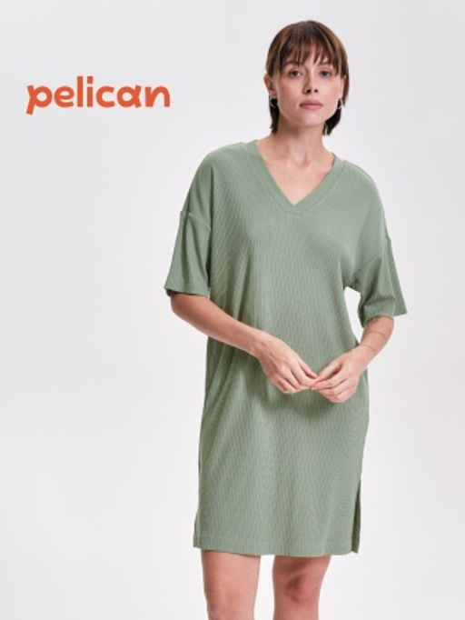 PELICAN, платье женское, Светло-зеленый