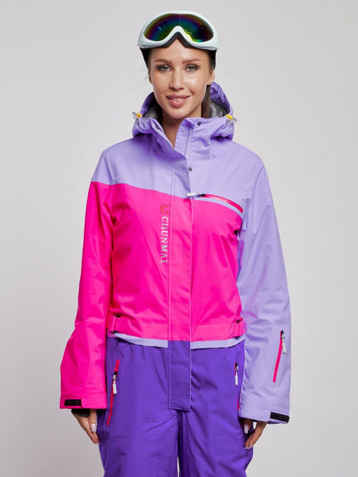 Горнолыжный комбинезон женский зимний фиолетового цвета 2327F - Chunmai фото 8
