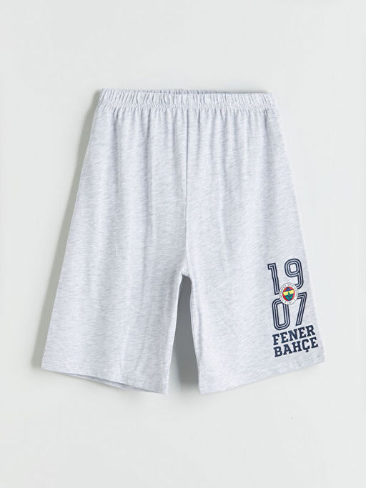 Beli Lastikli Fenerbah?e Bask?l? Erkek ?ocuk Pijama ?ort 2li