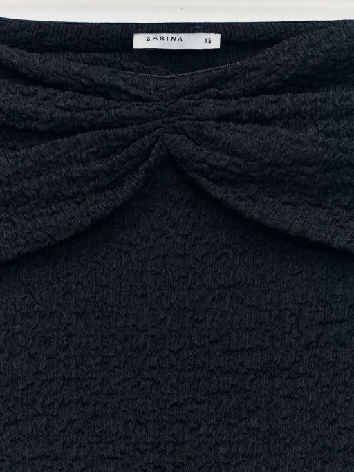 Топ со спущенными плечами / Zarina  фото 3