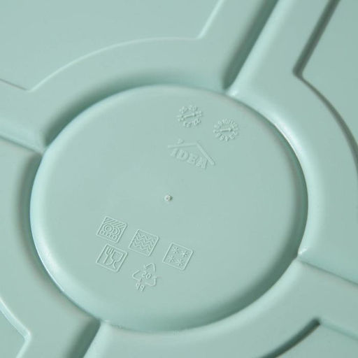 Менажница с крышкой IDEA, 5 секций, пластик, бирюзовый