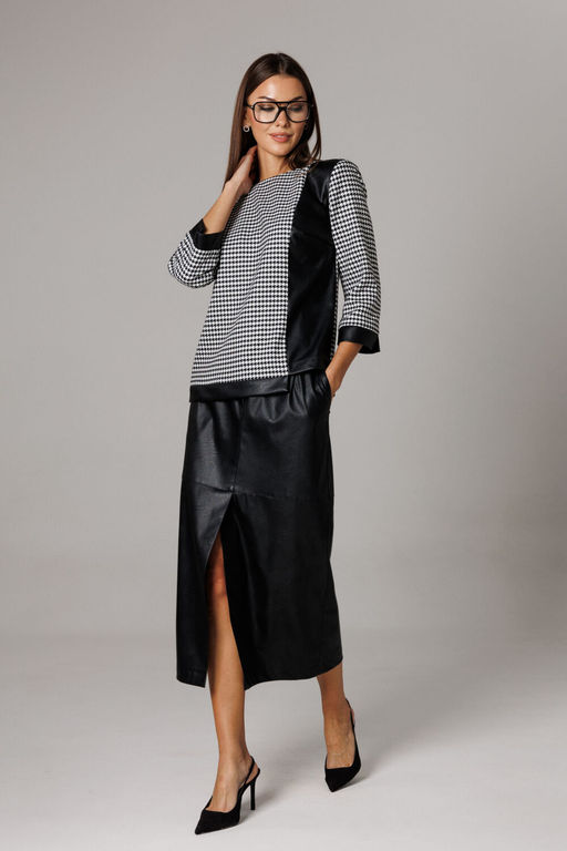 Костюм Lars Style 1174 черный, молочно-черный принт