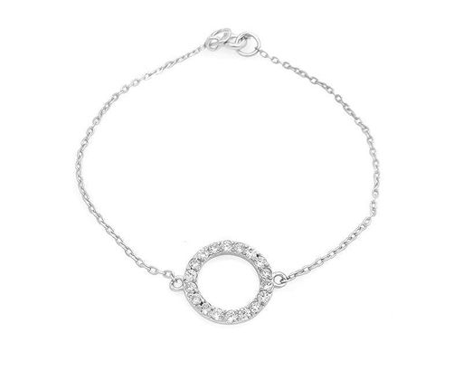 Браслет из серебра куб.циркон., Ю-40016р