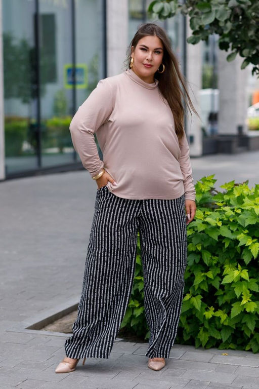 Брюки Luxury Moda 1447 черно-белый