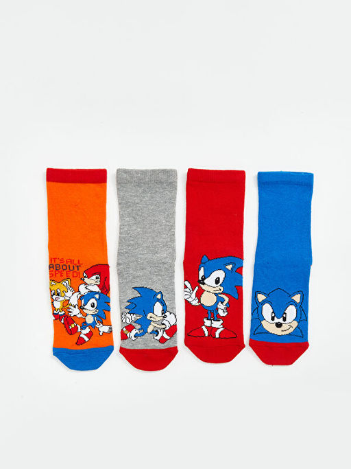 Sonic Desenli Erkek ?ocuk Soket ?orap 5li - Waikiki фото 3