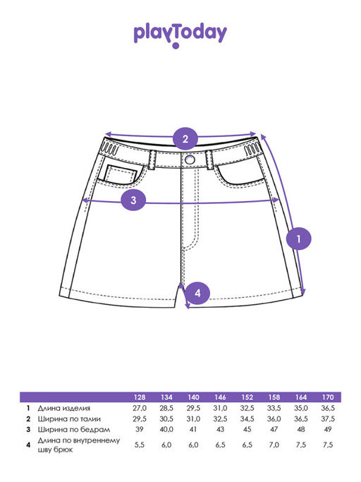 PlayToday / Шорты для девочки  фото 6