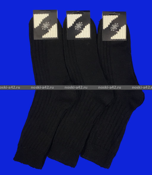 Цена за 5 пар. 5 ПАР - Носки мужские ШЕРСТЯНЫЕ ЧЕРНЫЕ арт. 1А40 27 - For you фото 4