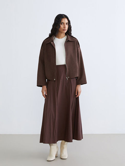 G?mlek Yaka Kad?n S?et G?r?n?ml? Ceket