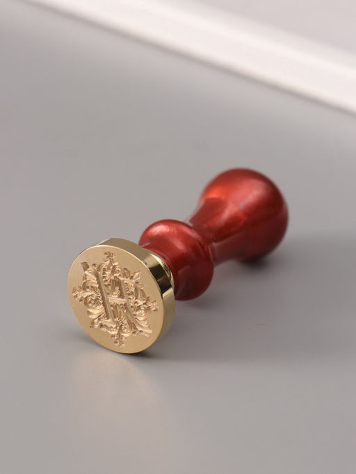 Печать для сургуча с пластиковой ручкой «Буква H на вензеле», 2.5×2.5×6.3 см