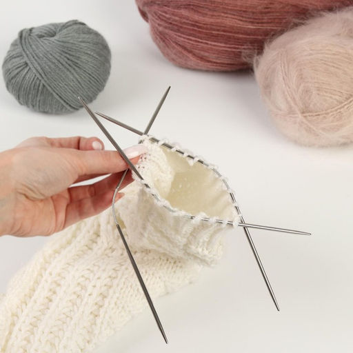 Цена за 3 шт. Спицы для вязания, чулочные, гибкие, d=3 мм, 21 см, 3 шт.