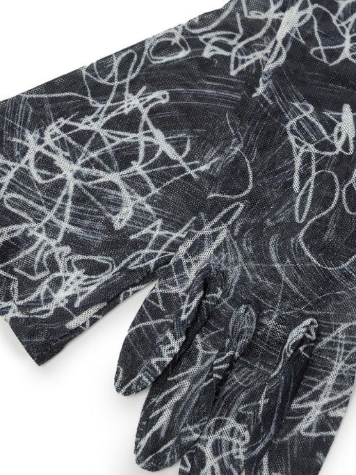 Перчатки женские б/п IS1009 black/white - Eleganzza фото 3