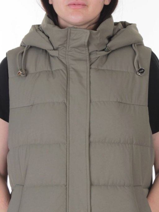 817 KHAKI Жилет утепленный зимний женский (150 гр. холлофайбер)