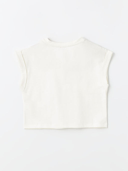 Bisiklet Yaka Basic K?sa Kollu K?z ?ocuk Ti??rt - Waikiki фото 2