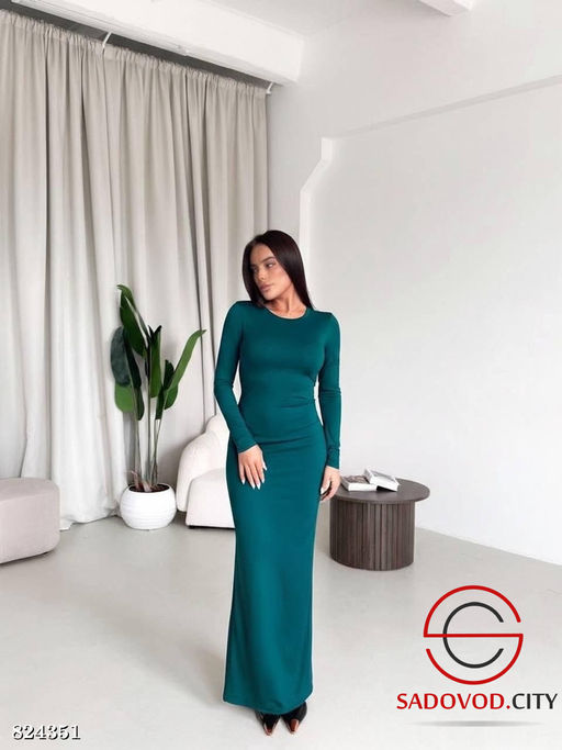 Платье женское однотонное