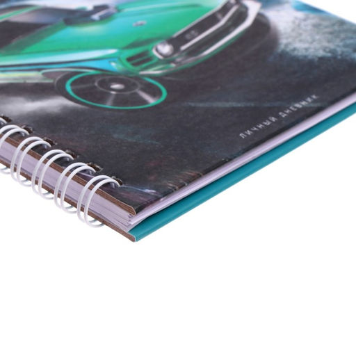 Записная книжка подарочная на замочке, А6, 45 листов, в линейку Машина зеленая - Calligrata фото 3