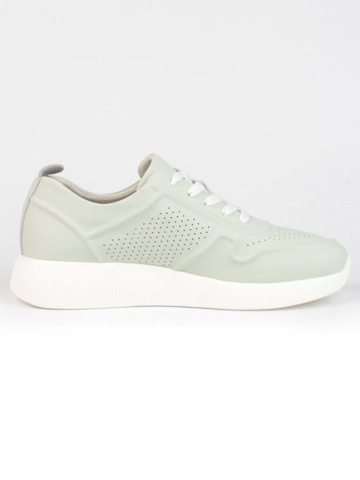 05-PDL195-3 LT. GREEN Кроссовки женские (натуральная кожа) - Фабричный китай фото 11