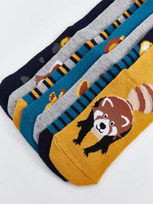 Desenli Erkek ?ocuk Soket ?orap 7li