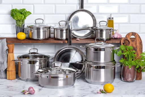 Кастрюля Kukmara Orion 1 л диаметр 14 см нержавеющая сталь со стеклянной крышкой фото 2