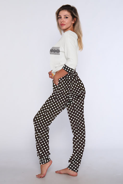 Женский домашний костюм с брюками 66