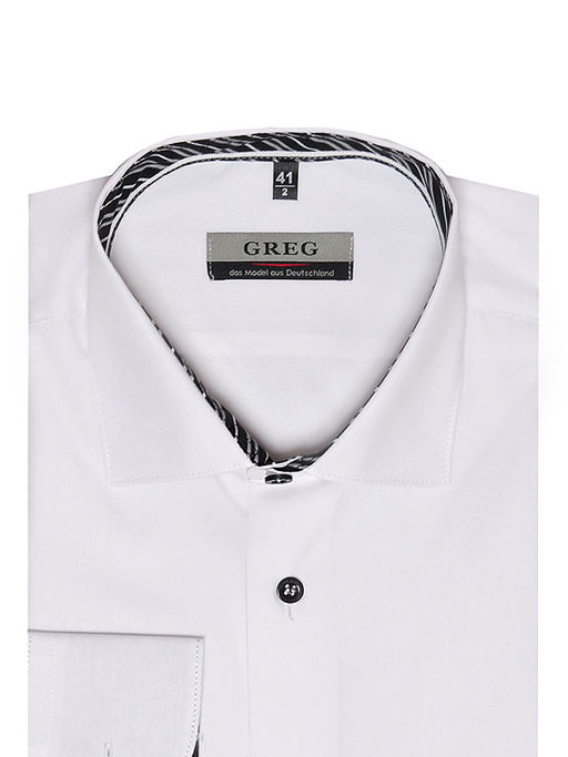 Сорочка мужская длинный рукав GREG 100/119/WH/14p  фото 3