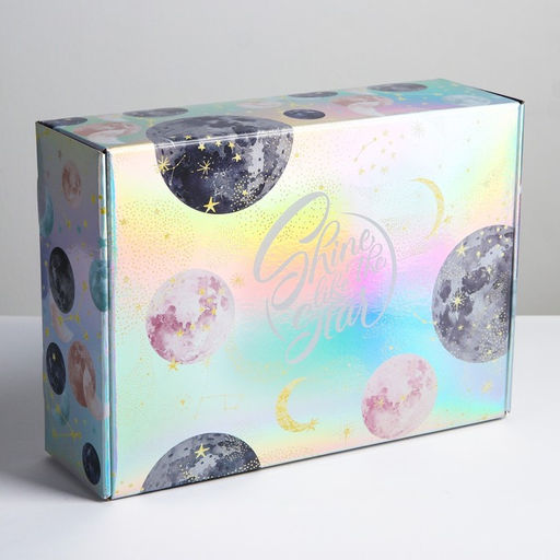 Складная коробка Shine, 30,5 22 9,5 см - Дарите счастье фото 2