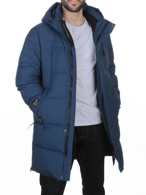 6591 BLUE Куртка мужская зимняя (200 гр. холлофайбер)