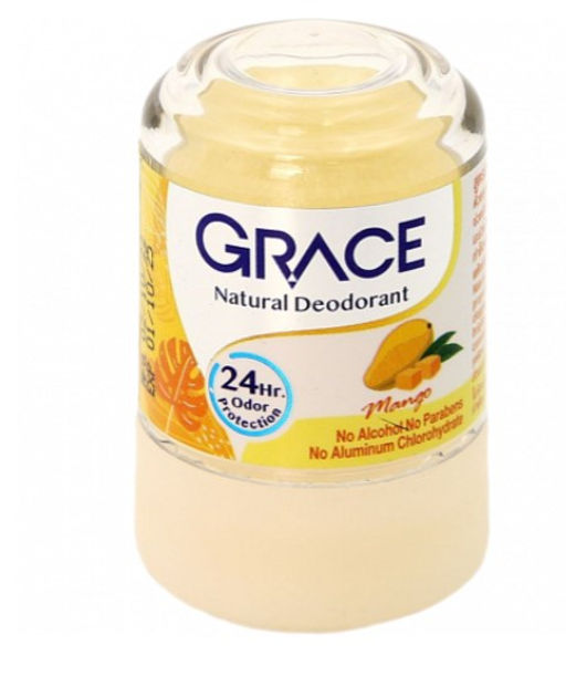 Grace Natural Deodorant Mango, 70g - Дезодорант минеральный кристаллический Манго
