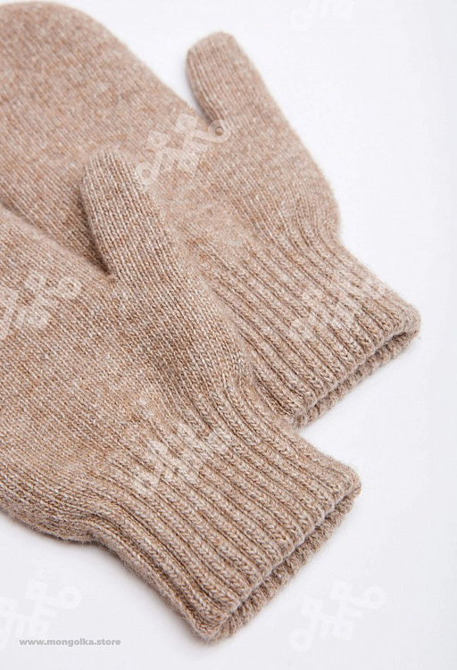 Варежки взрослые из 100% монгольской шерсти - Тод оймс ххк фото 4