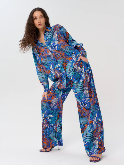 Рубашка женская 12421-33045 multicolor - Eleganzza фото 17