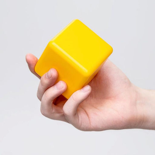 Кубики детские, пластиковые, цветные, 12 штук, 6×6 см