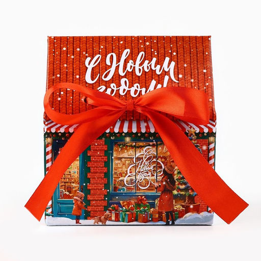 Цена за 2 шт. Коробка подарочная новогодняя складная «С Новым годом!», 15×18×10 см