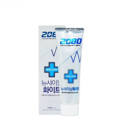 2080 New Shining White Toothpaste, 125g - Зубная паста отбеливающая