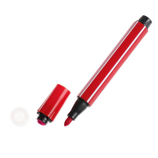 Фломастеры 6 цветов «Полоски», толстые, в блистерной упаковке, вентилируемый колпачок