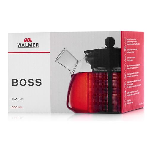 Чайник заварочный Walmer Boss, 0.6 л, цвет прозрачный  фото 8