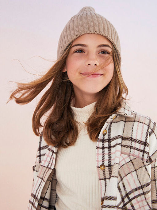 Yar?m Bal?k?? Yaka Nak?? Detayl? Uzun Kollu K?z ?ocuk Ti??rt - Waikiki фото 2