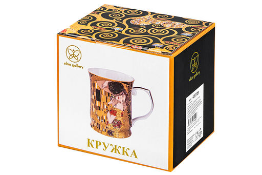 Кружка 400 мл 12,5*9*10 см Поцелуй на черном NEW BONE CHINA - Elan gallery фото 16