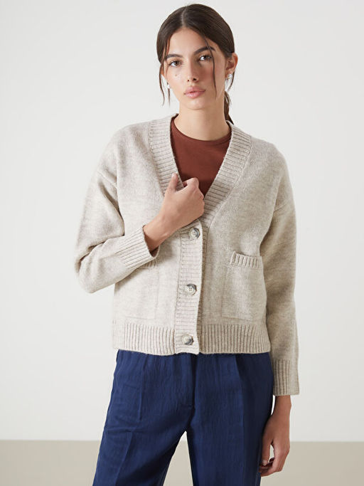 V Yaka Kad?n Triko H?rka