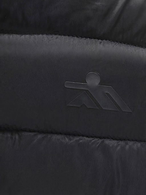 Куртка мужская гибридная стёганая с капюшоном с графеновой подкладкой черного цвета 9621_1Ch