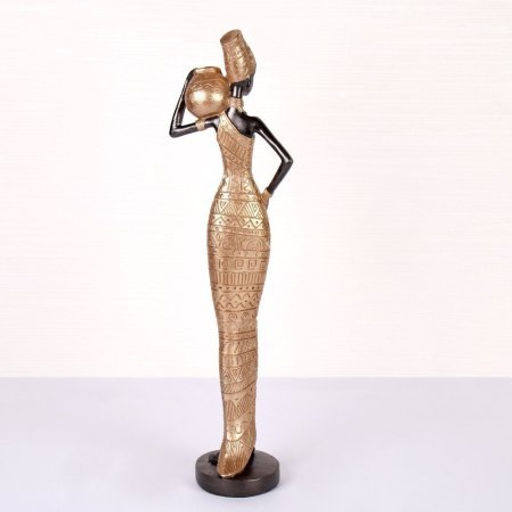 Статуэтка Африканка 11,7х8х42 / LY200909-Gold /уп 16/ - Галеонтрейд фото 2