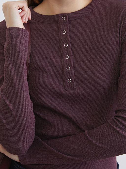 Bisiklet Yaka Fitilli Kad?n Body