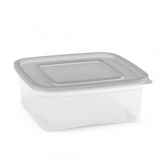 Емкость для СВЧ 0,7л квадратная арт.А (М1624)