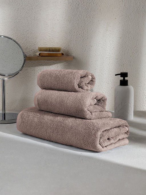 Полотенце махровое 35x70 светло-коричневый махровая ткань - Denastia фото 4