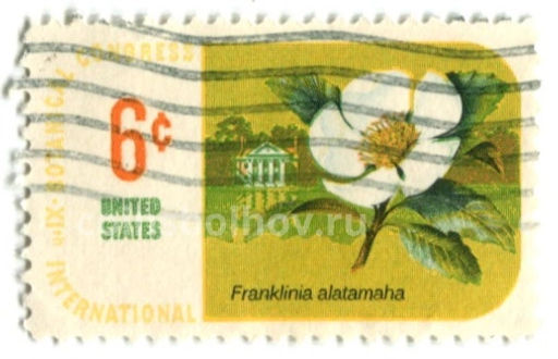 Марка 11-й Международный ботанический конгресс Франклиния Алатамаха 1959 год США