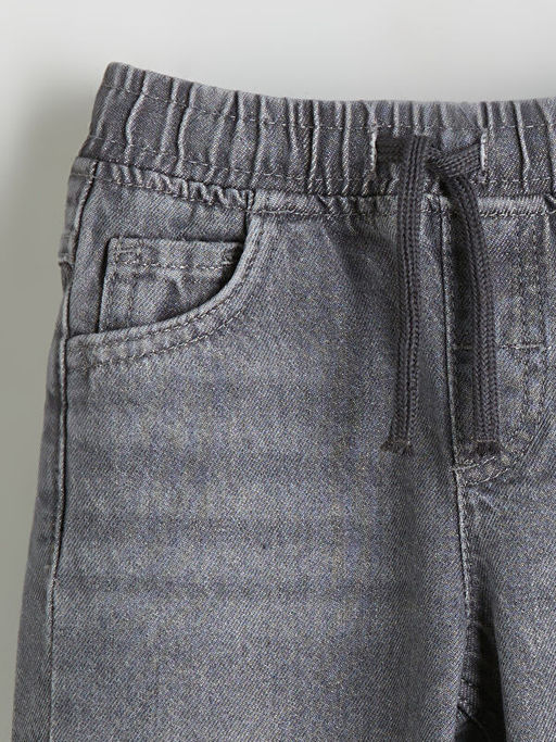 Beli Lastikli Erkek ?ocuk Jean Pantolon