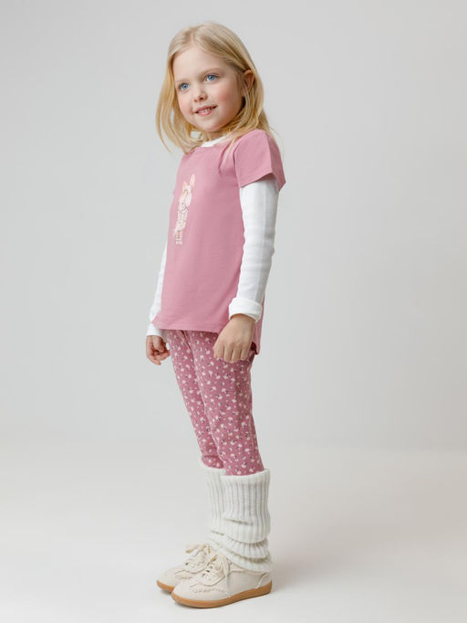 КР 4074/темно-розовый 1710 Н083 к643 брюки (лосины) для дев - Crockid фото 4