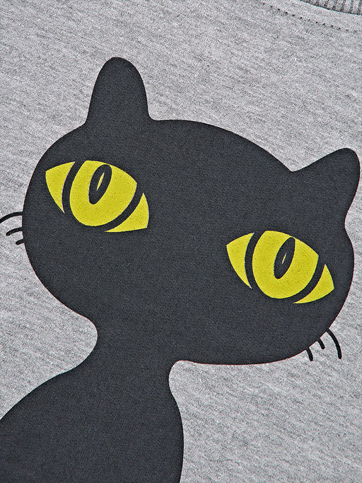 Комплект для девочки с брюками UD 2015 серый|черный - Mini maxi фото 2