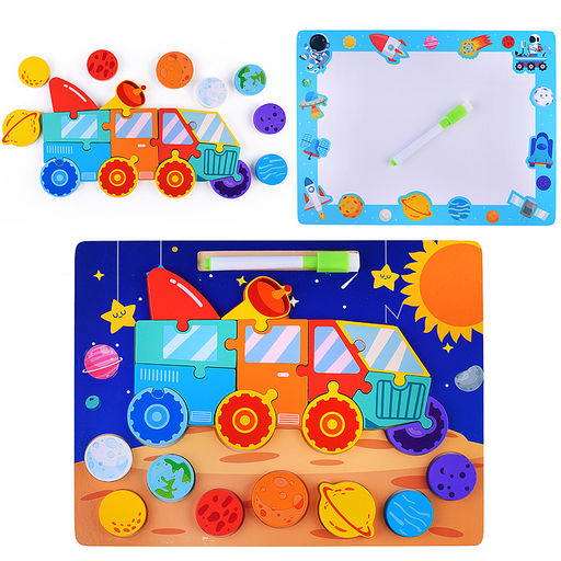 Пазл-вкладыш "Космо-мобиль"