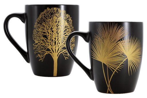 Набор кружек Singapore, чёрный, 0,33 л, 2 шт - Anna lafarg фото 6