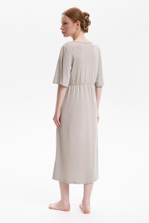 Е 10055/пыльно-оливковый сорочка ночная жен